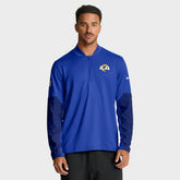 Los Angeles Rams Sideline Dri-FIT Half-Zip Pullover Royal