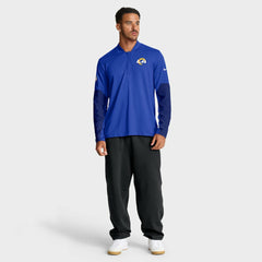 Los Angeles Rams Sideline Dri-FIT Half-Zip Pullover Royal