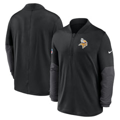 Minnesota Vikings Sideline Dri-FIT Half-Zip Pullover Black