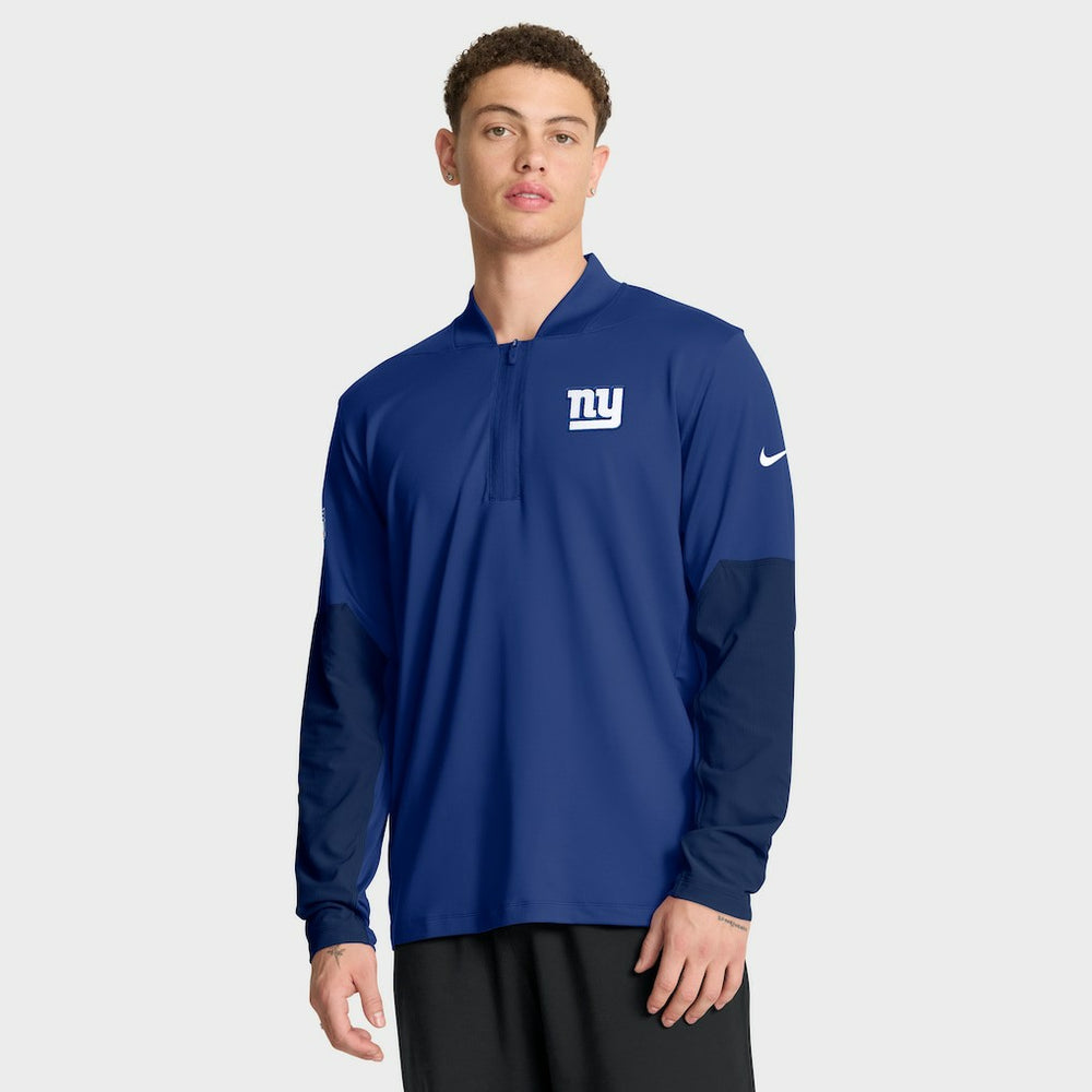 New York Giants Sideline Dri-FIT Half-Zip Pullover Royal