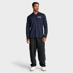 Seattle Seahawks Sideline Dri-FIT Half-Zip Pullover College Navy