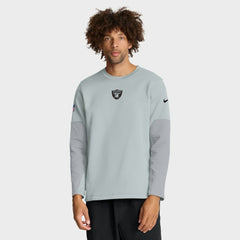 Las Vegas Raiders Sideline Coach Therma-FIT Long Sleeve T-Shirt Silver