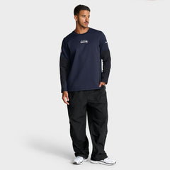 Seattle Seahawks Sideline Coach Therma-FIT Long Sleeve T-Shirt College Navy