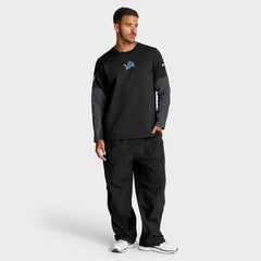 Detroit Lions Sideline Coach Therma-FIT Long Sleeve T-Shirt Black