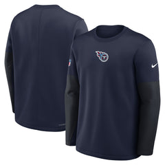 Tennessee Titans Sideline Coach Therma-FIT Long Sleeve T-Shirt Navy