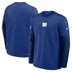 New York Giants Sideline Coach Therma-FIT Long Sleeve T-Shirt Royal