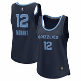 NBA Ja Morant Memphis Grizzlies Women's Fast Break Player Jersey - Icon Edition - Navy