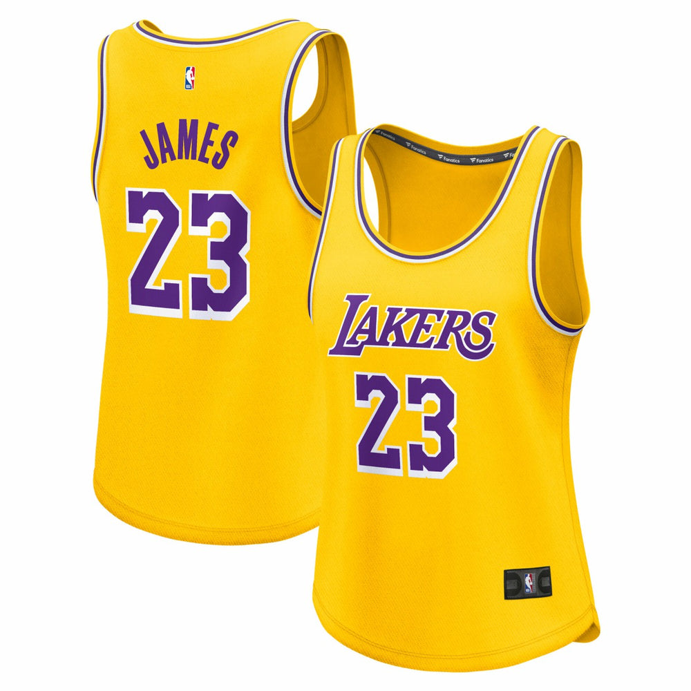 NBA LeBron James Los Angeles Lakers Women's Fast Break Player Jersey - Icon Edition - Gold