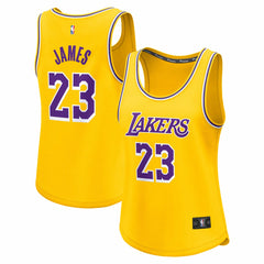NBA LeBron James Los Angeles Lakers Women's Fast Break Player Jersey - Icon Edition - Gold