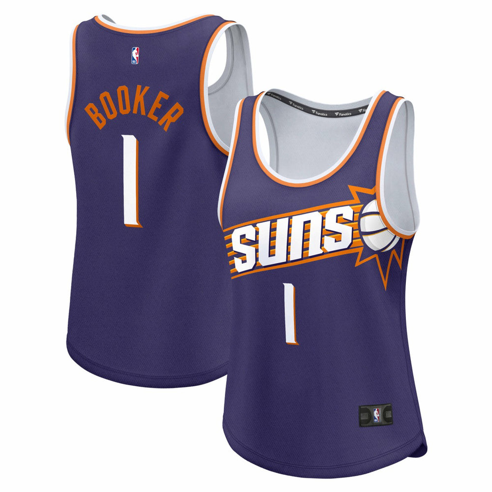 NBA Devin Booker Phoenix Suns Women's Fast Break Player Jersey - Icon Edition - Purple