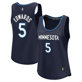 Anthony Edwards Minnesota Timberwolves Women's Fast Break Player Jersey Icon Edition Navy
