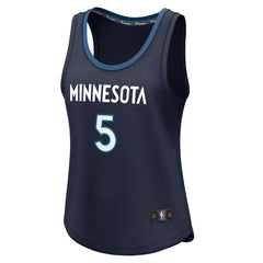NBA Anthony Edwards Minnesota Timberwolves Women's Fast Break Player Jersey - Icon Edition - Navy