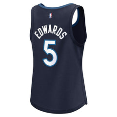 NBA Anthony Edwards Minnesota Timberwolves Women's Fast Break Player Jersey - Icon Edition - Navy