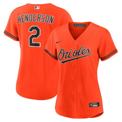 MLB Gunnar Henderson Baltimore Orioles Nike Women's Alternate 2 Replica Jersey - Orange