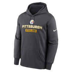 Pittsburgh Steelers Toss Sweep Performance Pullover Hoodie Anthracite