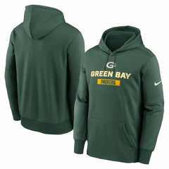 Green Bay Packers Toss Sweep Performance Pullover Hoodie Green