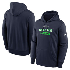 Seattle Seahawks Toss Sweep Performance Pullover Hoodie College Navy