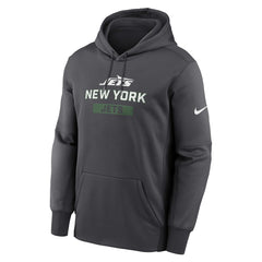 New York Jets Toss Sweep Performance Pullover Hoodie Anthracite