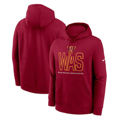 Washington Commanders Busted Play Club Fleece Pullover Hoodie Burgundy
