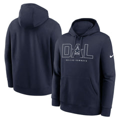 Dallas Cowboys Busted Play Club Fleece Pullover Hoodie Navy