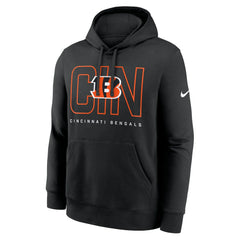Cincinnati Bengals Busted Play Club Fleece Pullover Hoodie Black