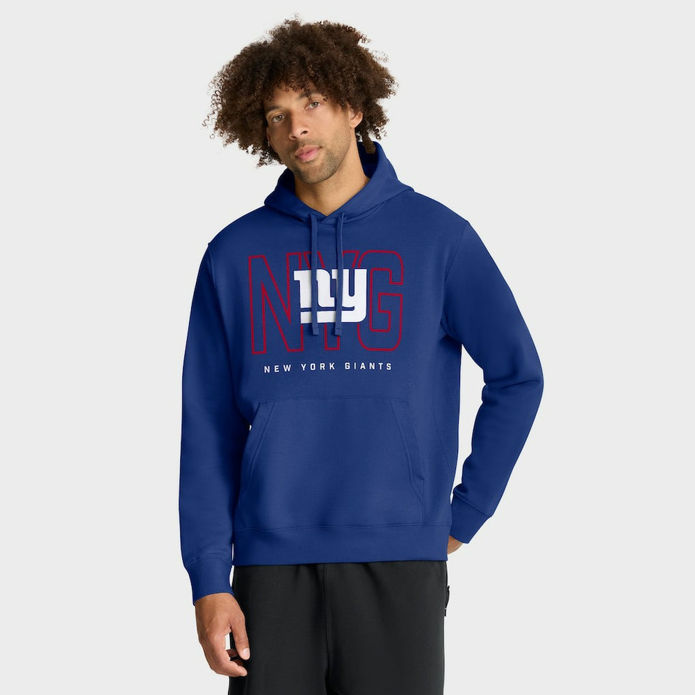 New York Giants Busted Play Club Fleece Pullover Hoodie Royal