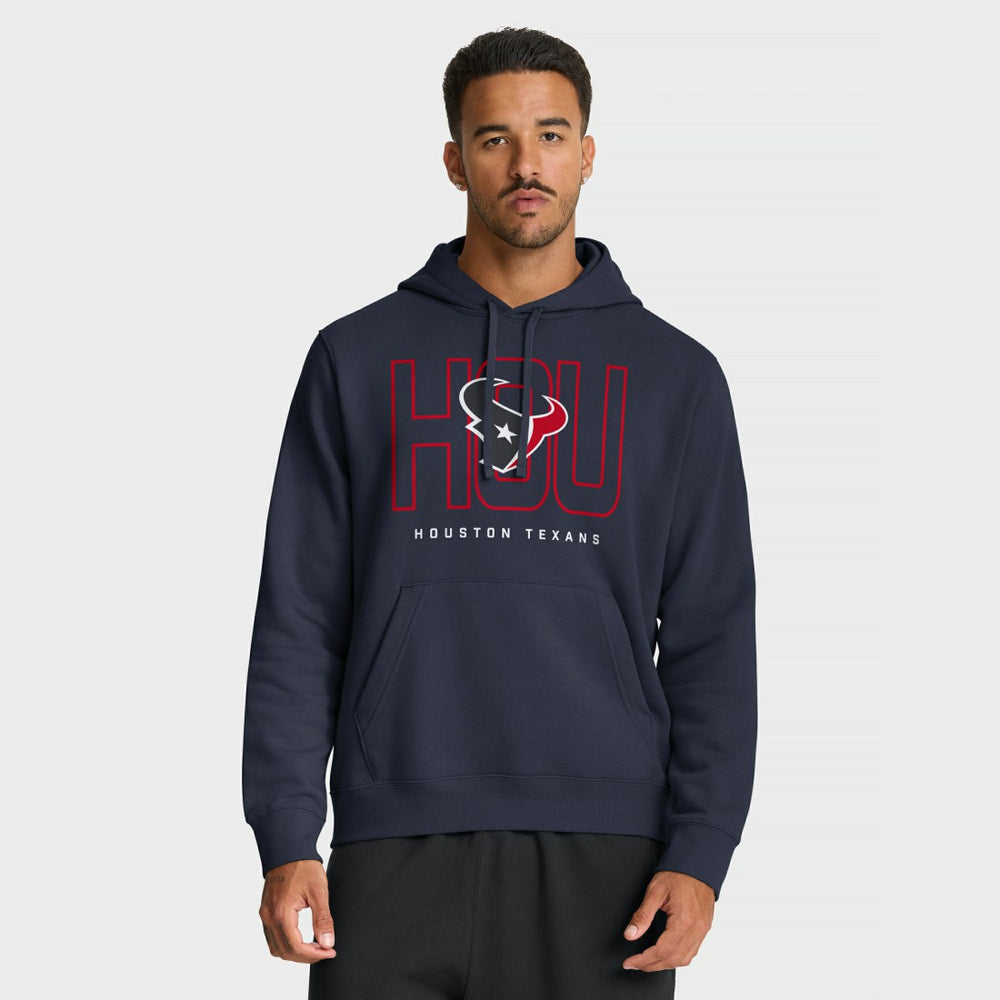 Houston Texans Busted Play Club Fleece Pullover Hoodie Navy
