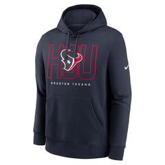 Houston Texans Busted Play Club Fleece Pullover Hoodie Navy