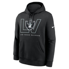 Las Vegas Raiders Busted Play Club Fleece Pullover Hoodie Black
