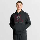 Atlanta Falcons Busted Play Club Fleece Pullover Hoodie Black