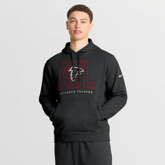 Atlanta Falcons Busted Play Club Fleece Pullover Hoodie Black
