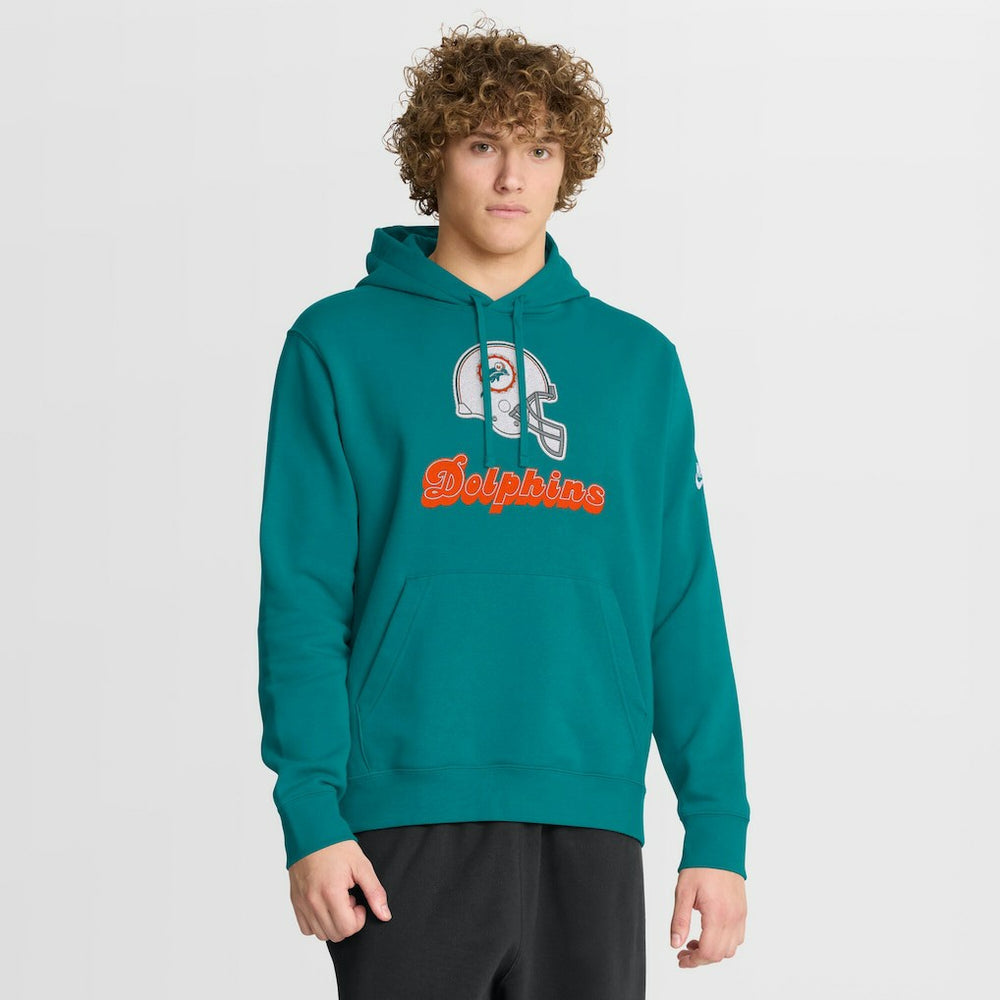 Miami Dolphins Best Season Rewind Club Pullover Hoodie Aqua