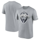 Dallas Cowboys Legend Icon Performance T-Shirt Gray