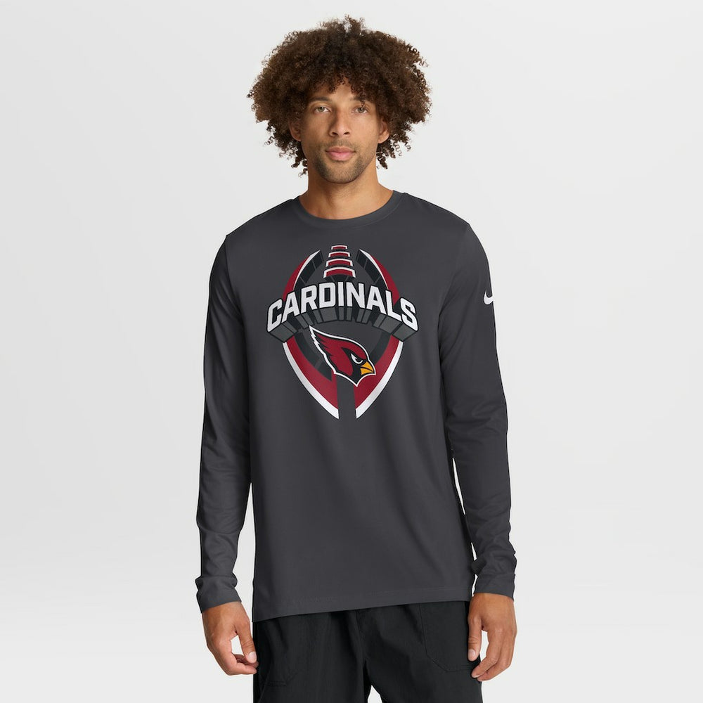 Arizona Cardinals Primetime Legend Icon Performance Long Sleeve T-Shirt Anthracite