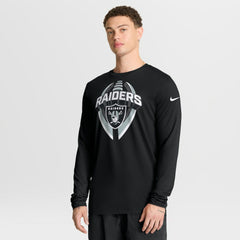 Las Vegas Raiders Primetime Legend Icon Performance Long Sleeve T-Shirt Black