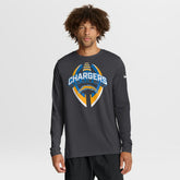Los Angeles Chargers Primetime Legend Icon Performance Long Sleeve T-Shirt Anthracite