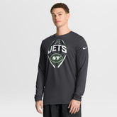 New York Jets Primetime Legend Icon Performance Long Sleeve T-Shirt Anthracite