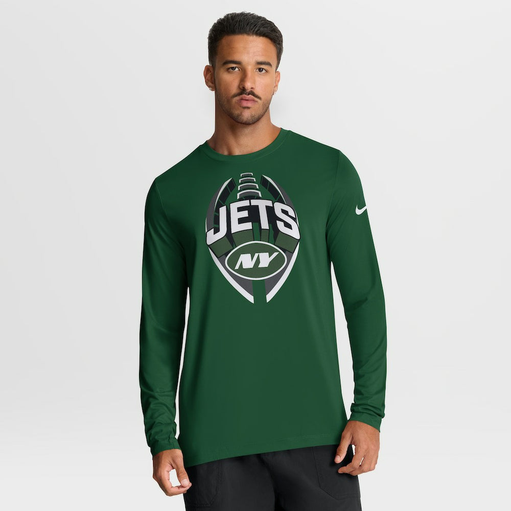 New York Jets Primetime Legend Icon Performance Long Sleeve T-Shirt Green