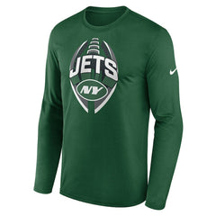 New York Jets Primetime Legend Icon Performance Long Sleeve T-Shirt Green