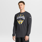 Los Angeles Rams Primetime Legend Icon Performance Long Sleeve T-Shirt Anthracite