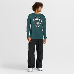 Philadelphia Eagles Primetime Legend Icon Performance Long Sleeve T-Shirt Midnight Green