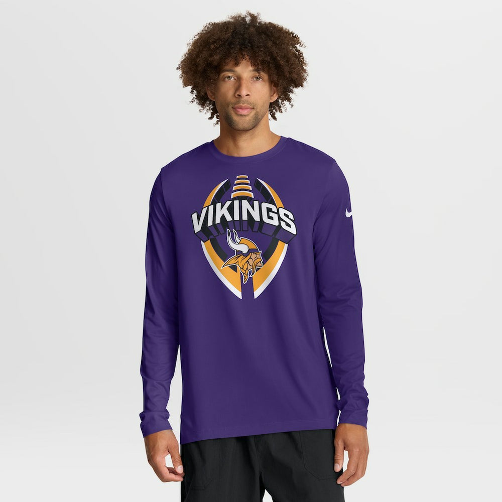 Minnesota Vikings Primetime Legend Icon Performance Long Sleeve T-Shirt Purple