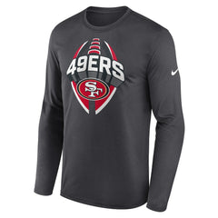 San Francisco 49ers Primetime Legend Icon Performance Long Sleeve T-Shirt Anthracite