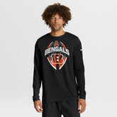 Cincinnati Bengals Primetime Legend Icon Performance Long Sleeve T-Shirt Black