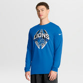 Detroit Lions Primetime Legend Icon Performance Long Sleeve T-Shirt Blue