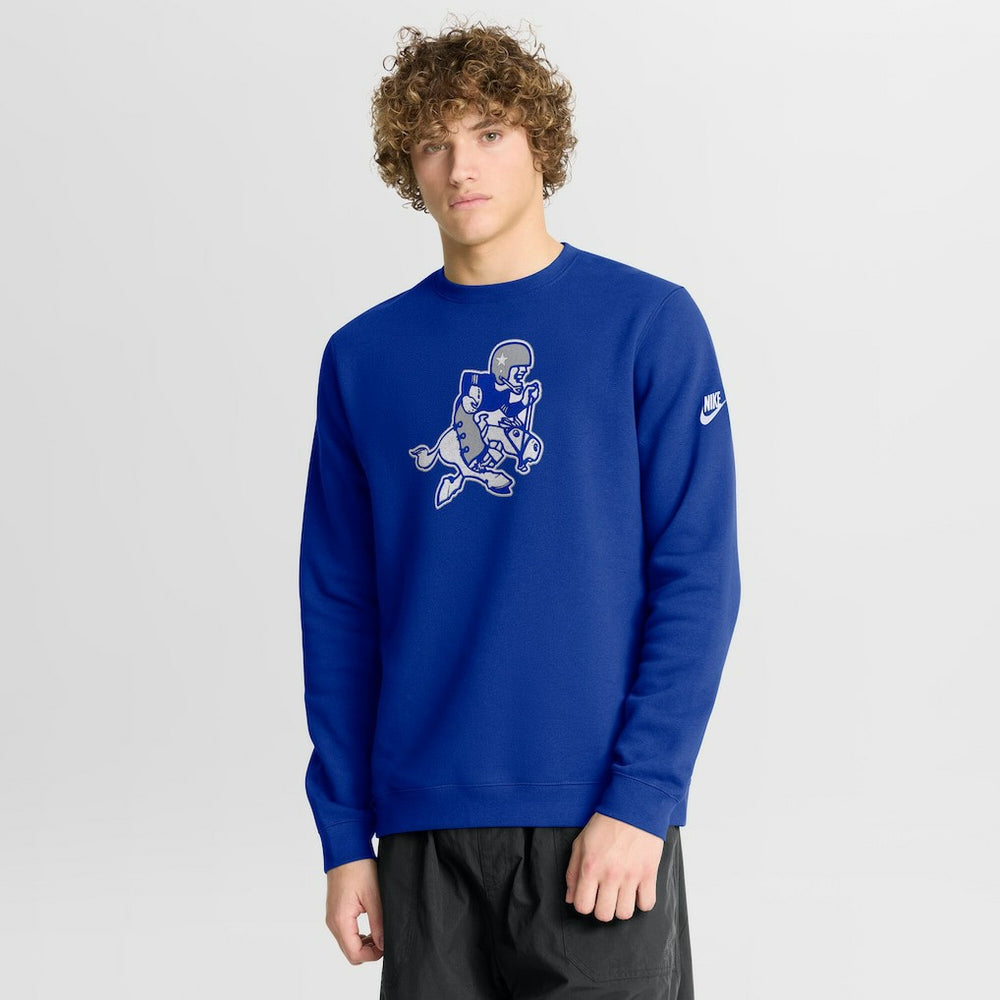 Dallas Cowboys Swing Pass Rewind Club Pullover Sweatshirt Royal