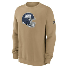 New York Giants Swing Pass Rewind Club Pullover Sweatshirt Tan