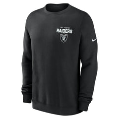 Las Vegas Raiders Primetime Club Fleece Pullover Sweatshirt Black