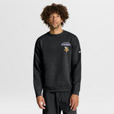 Minnesota Vikings Primetime Club Fleece Pullover Sweatshirt Black