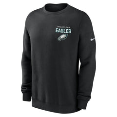 Philadelphia Eagles Primetime Club Fleece Pullover Sweatshirt Black